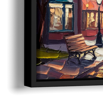 Plano Local Landmarks - Close-Up Black Frame Canvas