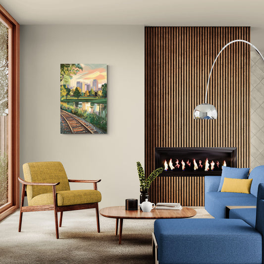Birmingham Railroad Park - Canvas Wall Art Living Room