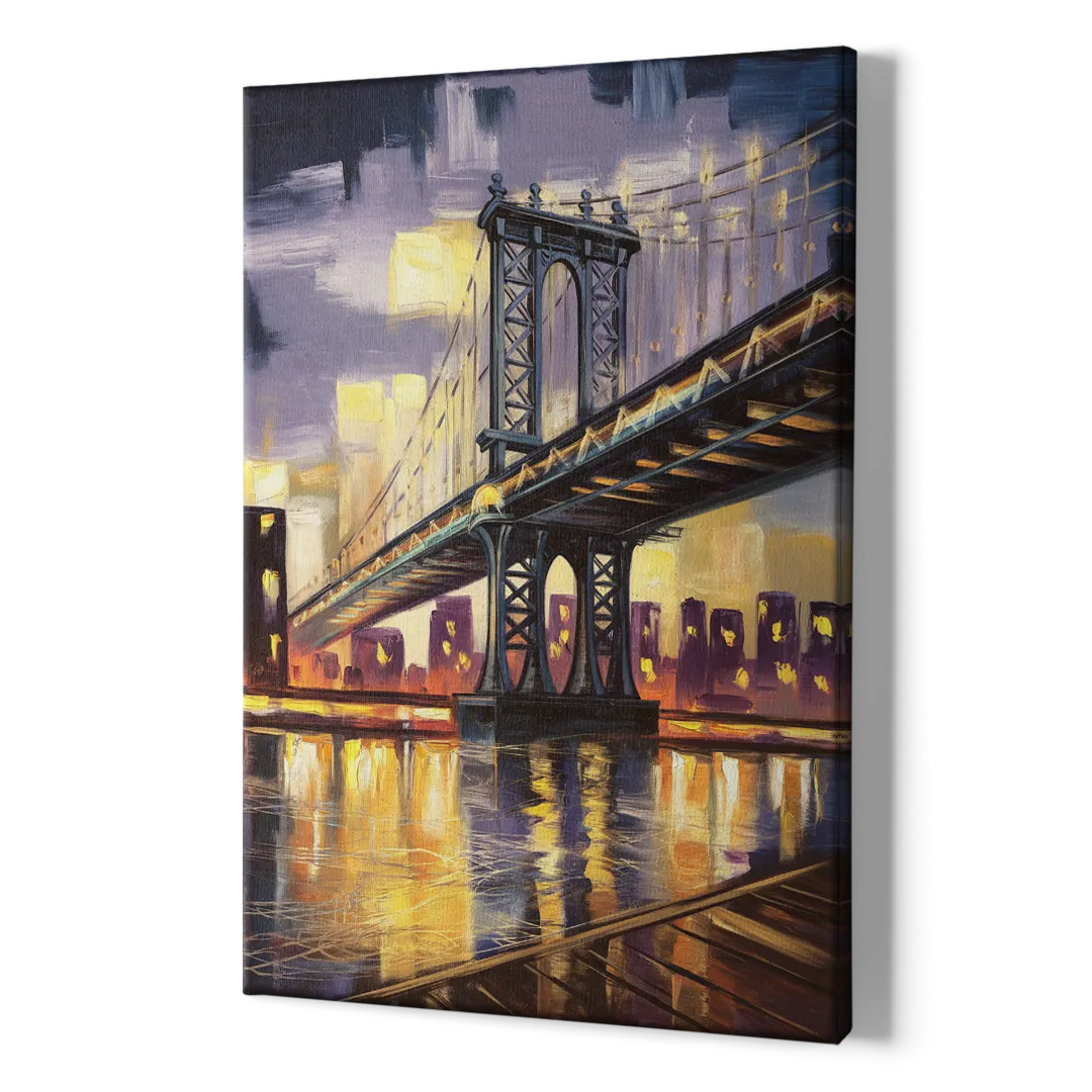 New York City Iconic Bridges - Canvas Print Art Sides