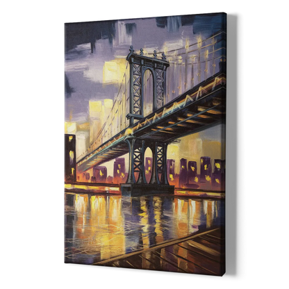 New York City Iconic Bridges - Canvas Print Art Sides