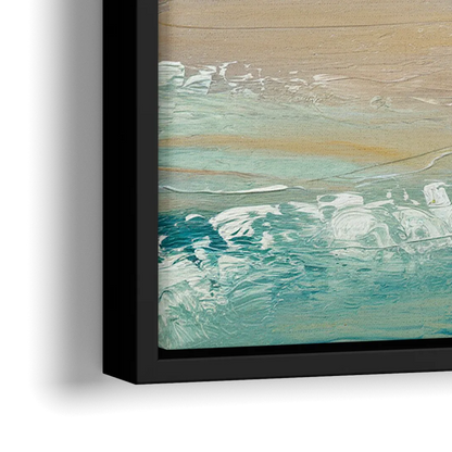 San Diego Pacific Beach Vibes Surf - Close-Up Black Frame Canvas