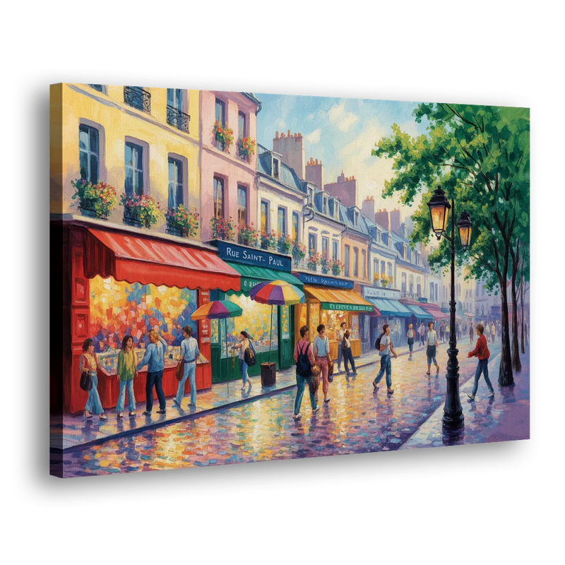 Rue Saint Paul Vibes - Canvas Print Art Sides