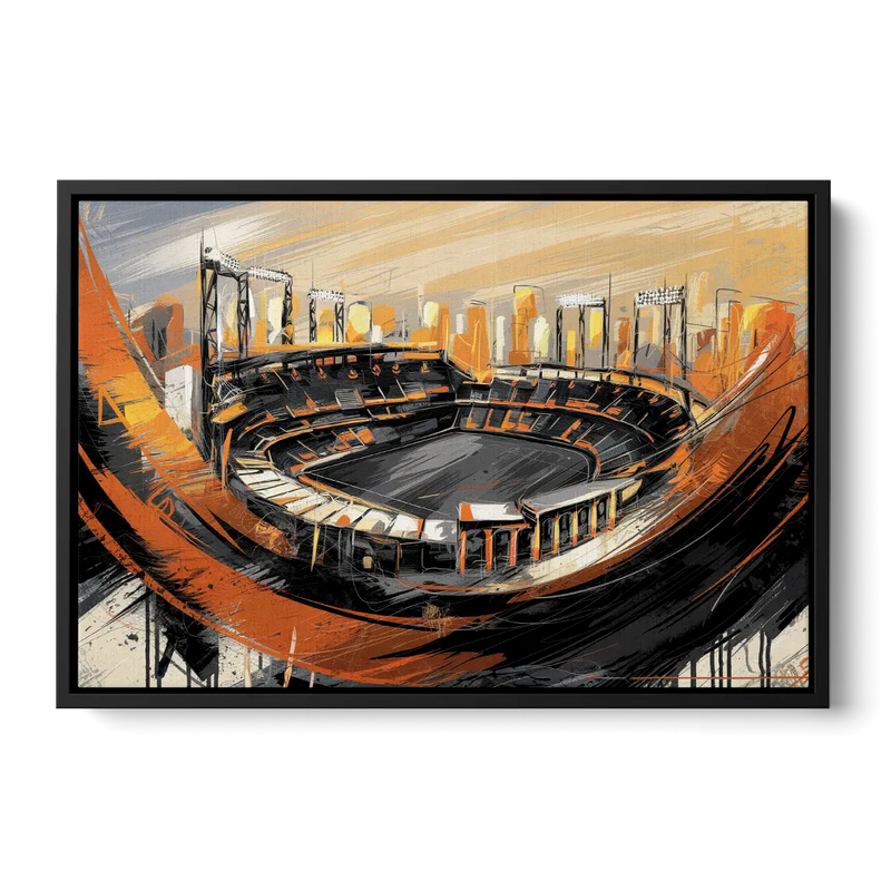 Baltimore Orioles Team Spirit - Black Frame Canvas