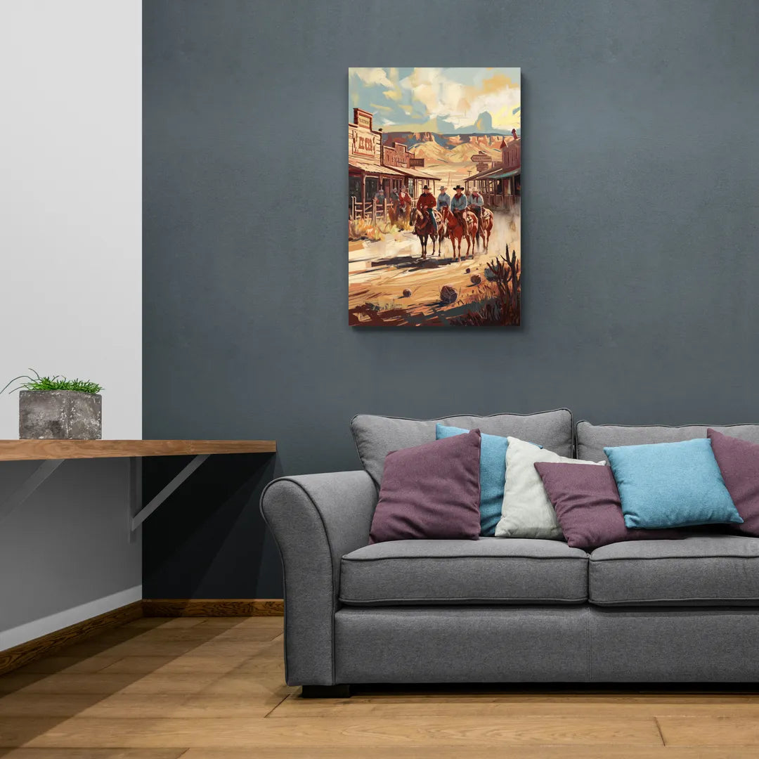 Tombstone Arizona Frontier - Canvas Wall Art Living Room