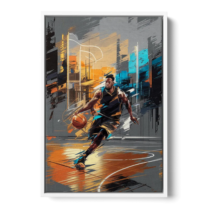 Irving Basketball Legacy - White Frame Canvas