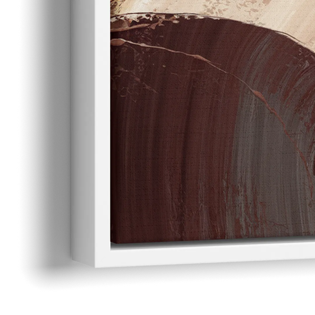 Santa Fe Desert Sunrise - Close-Up White Frame Canvas