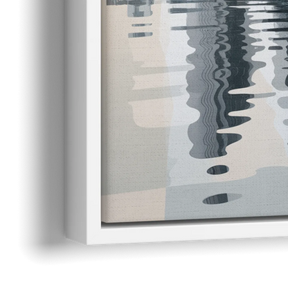 Toronto Cherry Street Bridge - Close-Up White Frame Canvas