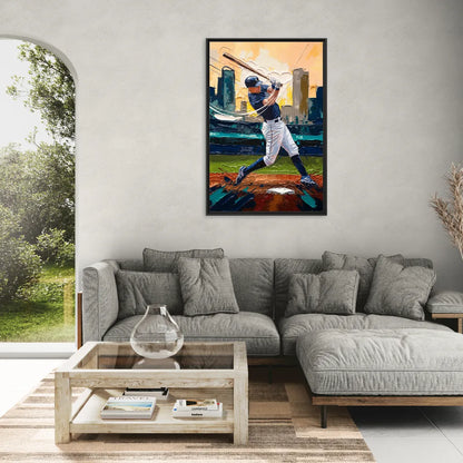 Tacoma Mariners Fan Tribute - Living Room Black Frame Canvas