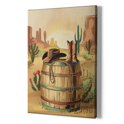 Scottsdale Western Heritage - Canvas Print Art Sides