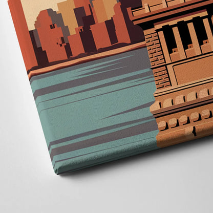 New York City Statue of Liberty Canvas Close Up