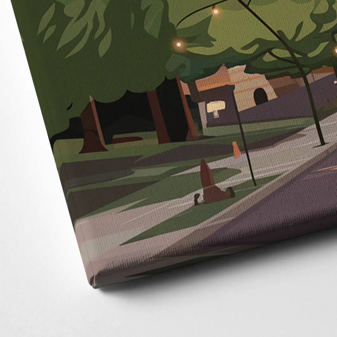 Colorado Springs Downtown Charm Canvas Close Up