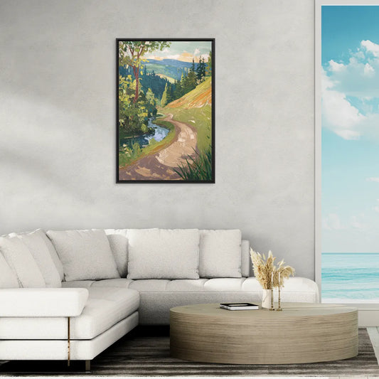 Eugene Nature Trails - Living Room Black Frame Canvas