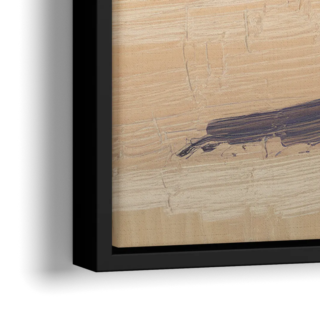 Marfa Iconic Sign - Close-Up Black Frame Canvas