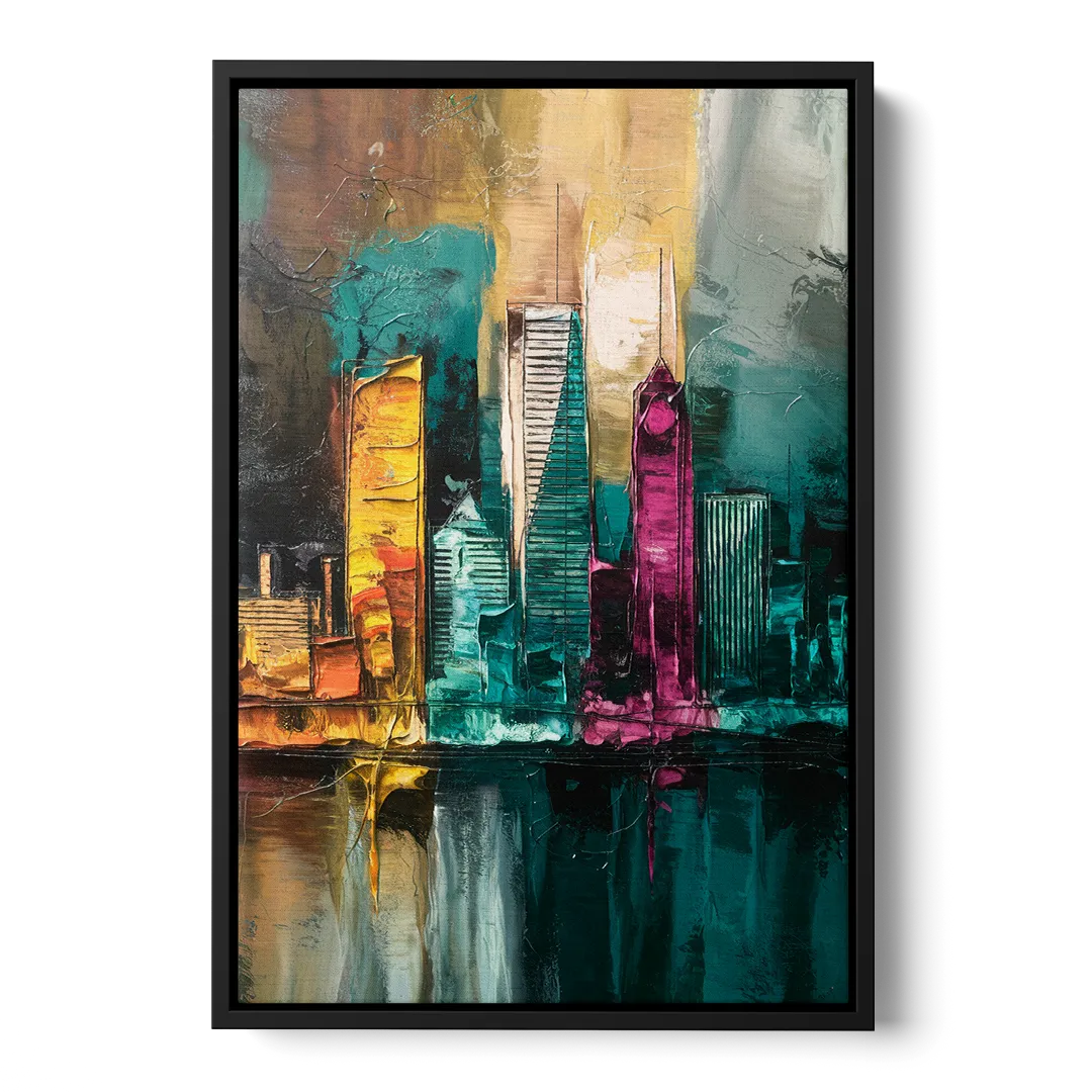 Lancaster Scenic Skyline - Black Frame Canvas