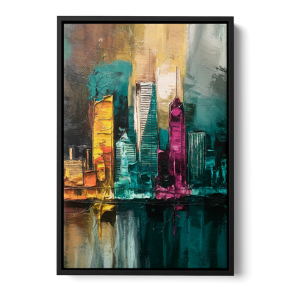 Lancaster Scenic Skyline - Black Frame Canvas