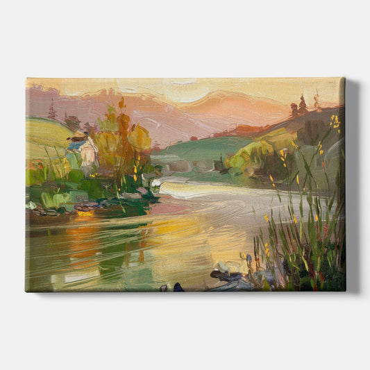 Ashland Riverfront Scene - Canvas Wall Art