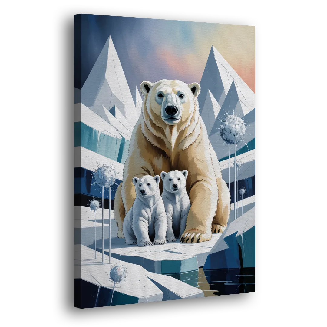 Polar Bear Majesty - Canvas Print Art Sides