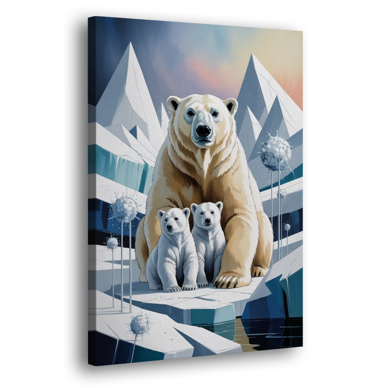 Polar Bear Majesty - Canvas Print Art Sides