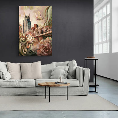 Nashville Timeless Beauty - Canvas Wall Art Living Room