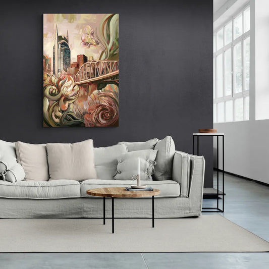 Nashville Timeless Beauty - Canvas Wall Art Living Room