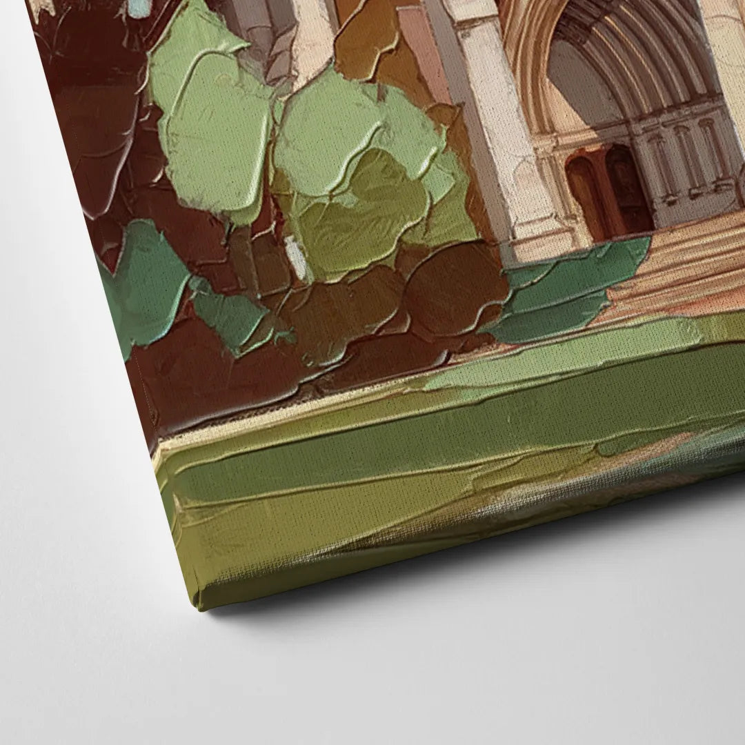 Washington National Cathedral Canvas Close Up