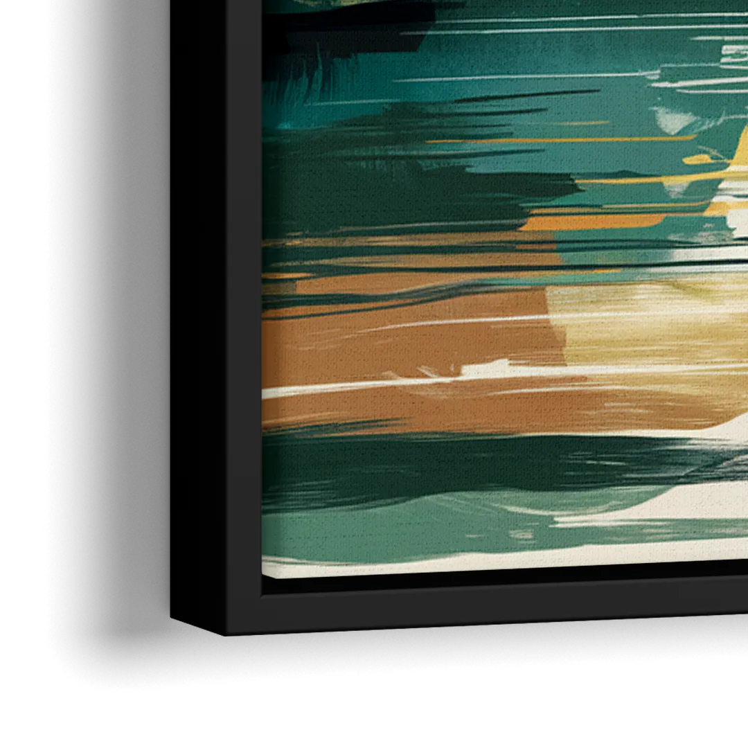 Austin Barton Springs Serenity - Close-Up Black Frame Canvas