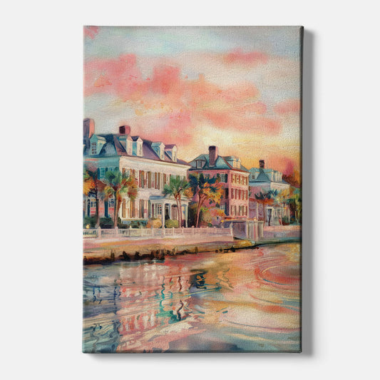 Charleston Battery District - Canvas Wall Art