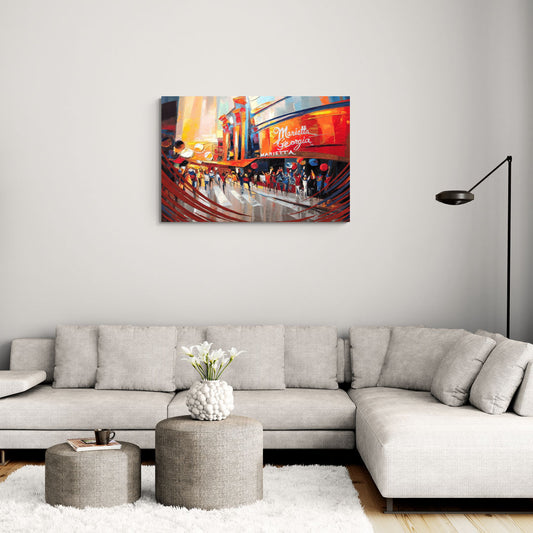 Marietta Braves Fan Tribute - Canvas Wall Art Living Room