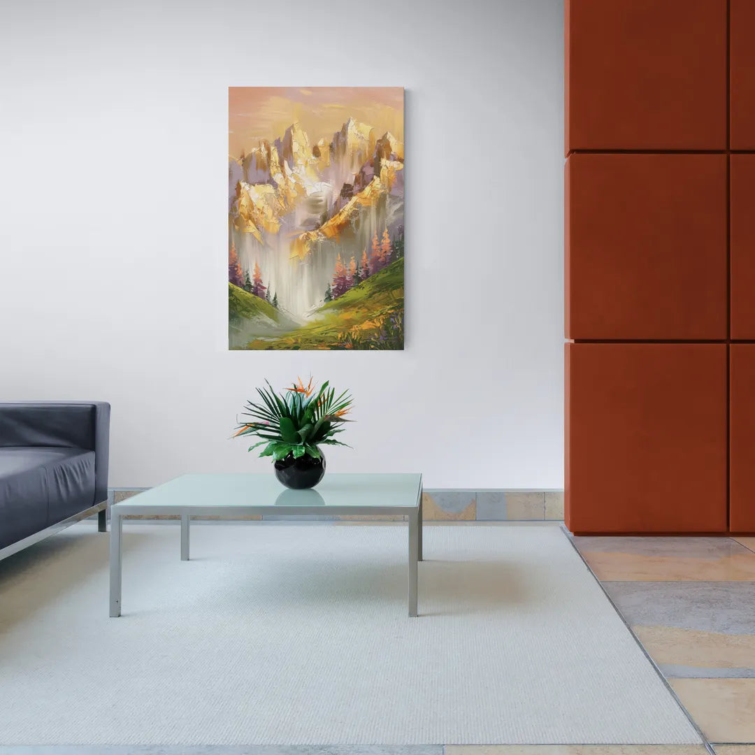 Breckenridge Mountain Sunrise - Canvas Wall Art Living Room