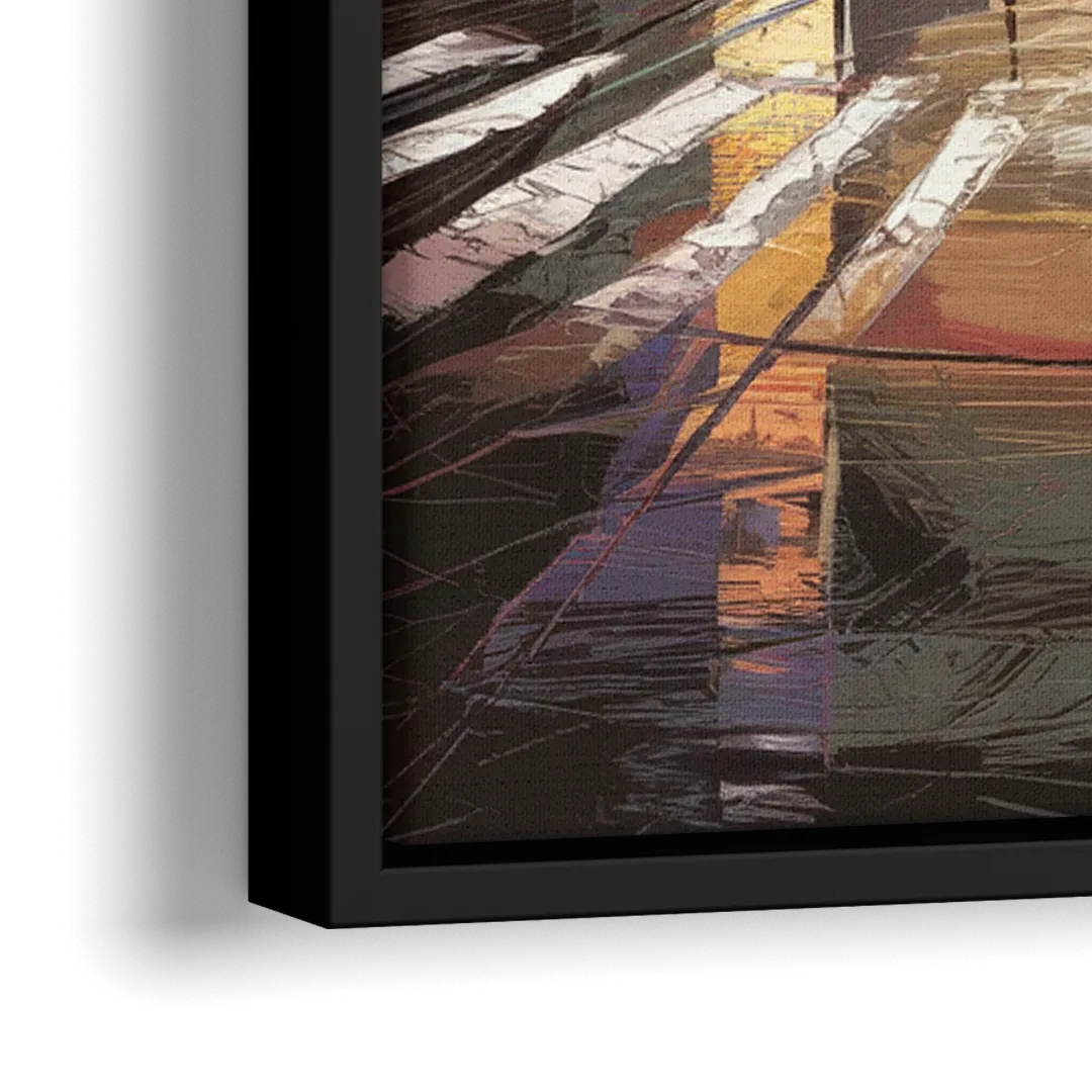 Springfield Urban Vibes - Close-Up Black Frame Canvas
