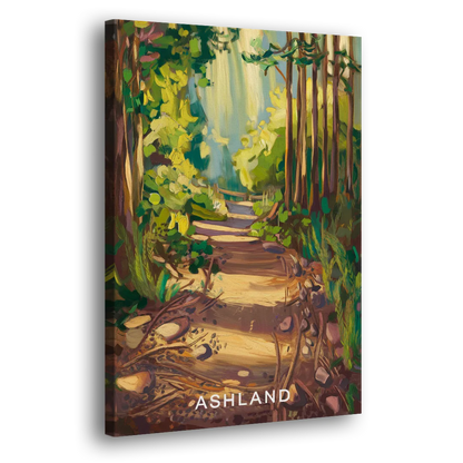 Ashland Hiking Paths - Canvas Print Art Sides