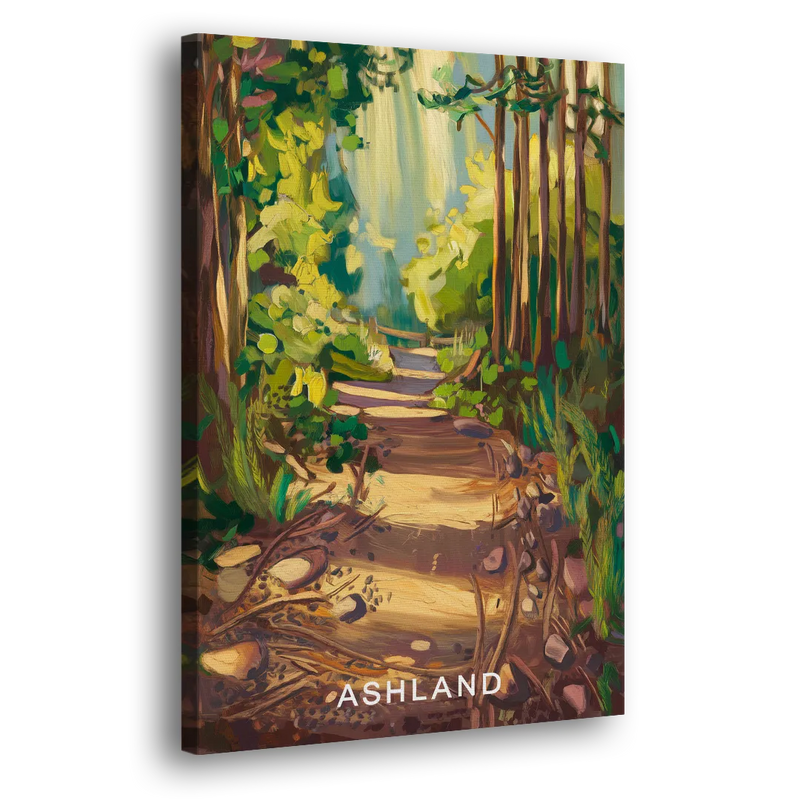Ashland Hiking Paths - Canvas Print Art Sides
