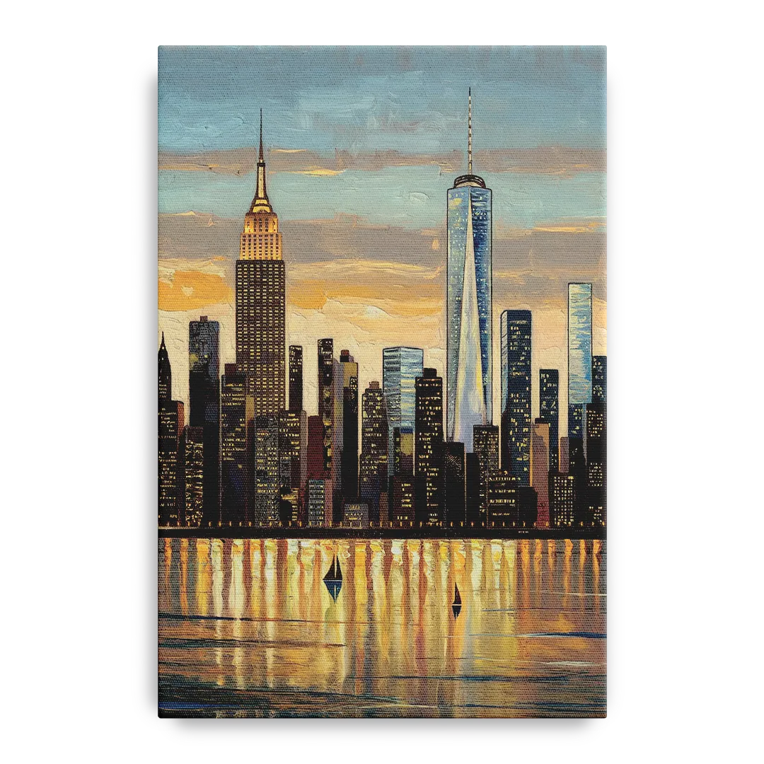 New York City Artistic View - Canvas Wall Art
