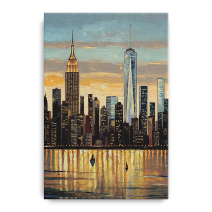 New York City Artistic View - Canvas Wall Art