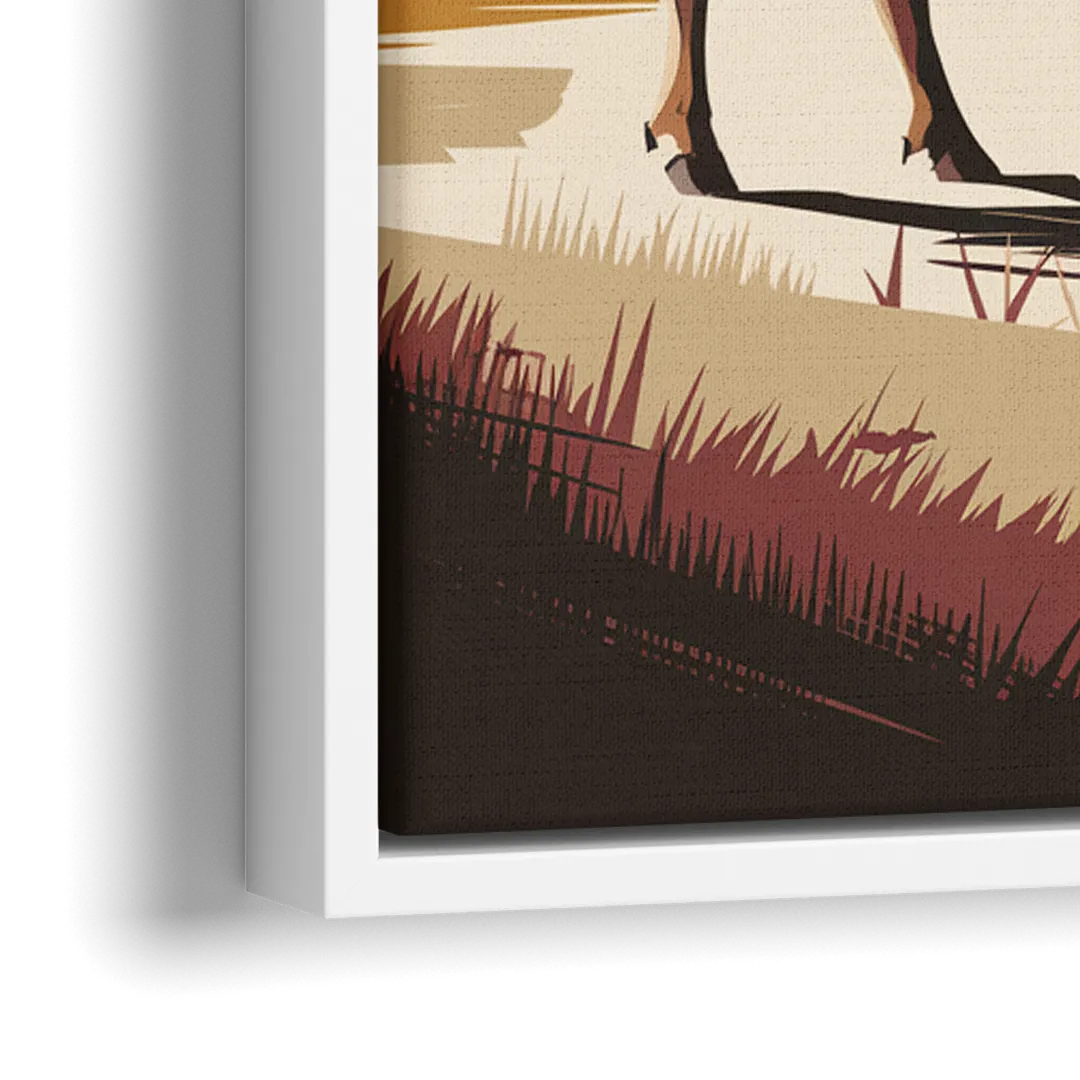 Buffalo Industrial Heritage - Close-Up White Frame Canvas