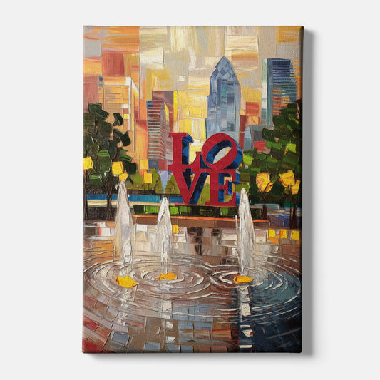 Philadelphia Love Park - Canvas Wall Art