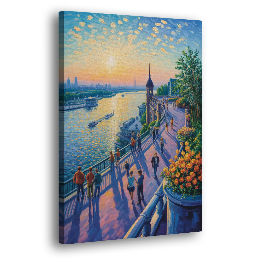 Dufferin Terrace View - Canvas Print Art Sides