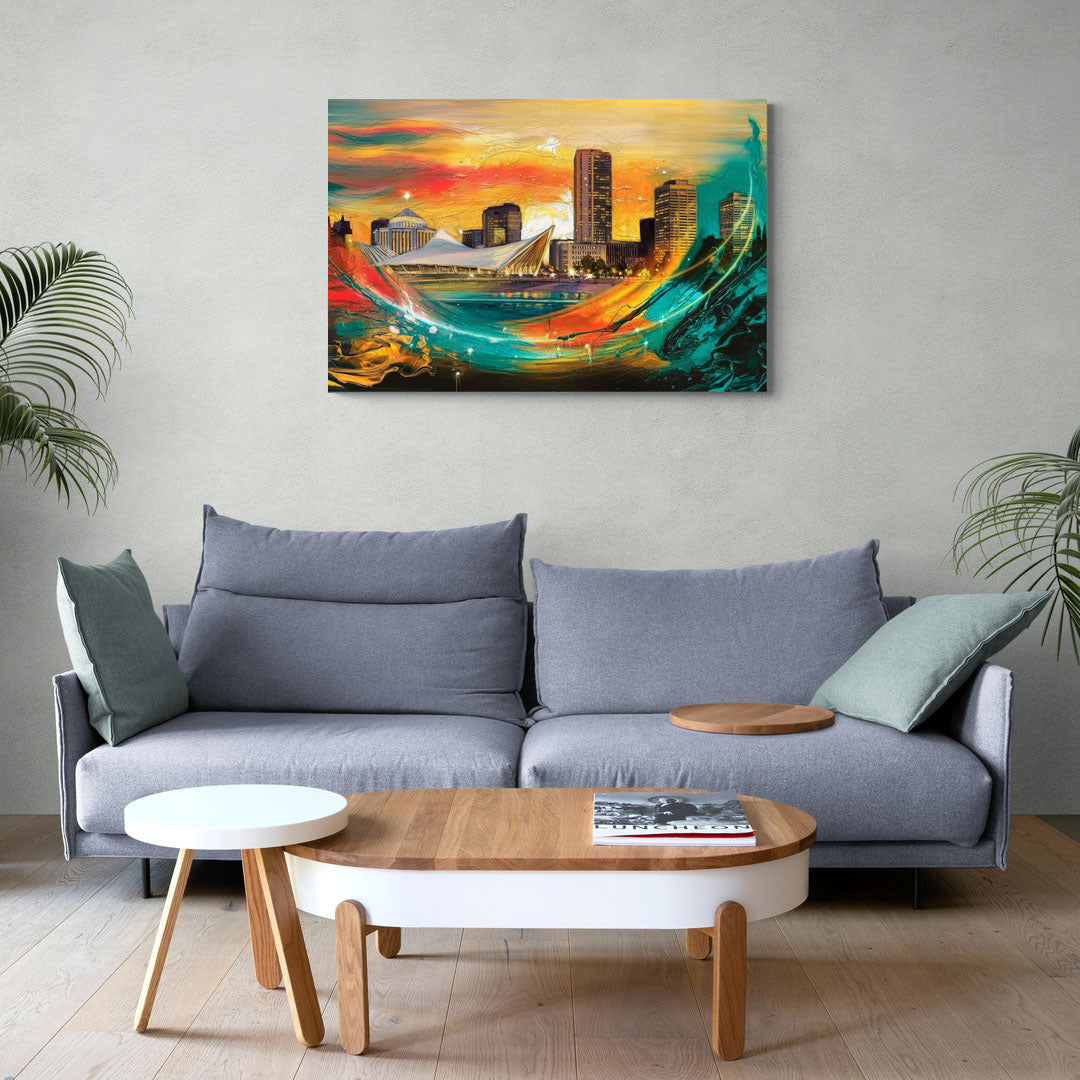 Milwaukee Festival Spirit - Canvas Wall Art Living Room