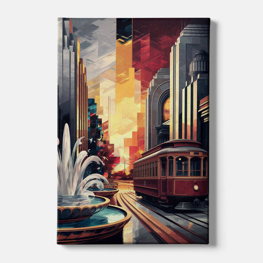 Kansas City Cultural Icons - Canvas Wall Art