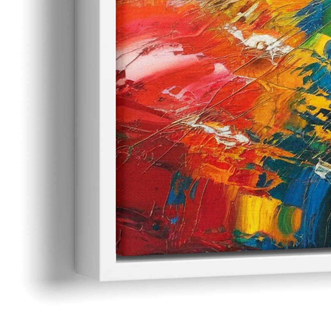 Seattle Waterfront Boats - Close-Up White Frame Canvas