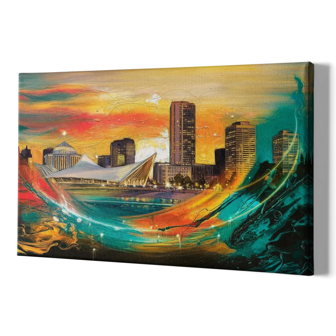 Milwaukee Festival Spirit - Canvas Print Art Sides