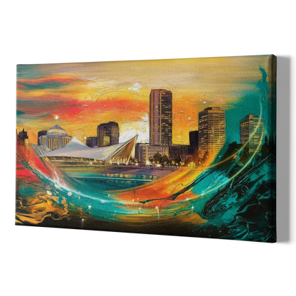 Milwaukee Festival Spirit - Canvas Print Art Sides