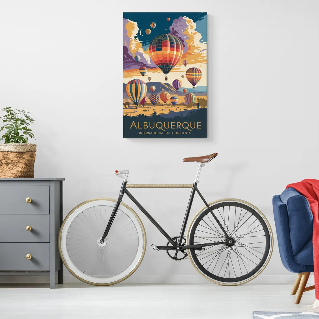 Albuquerque Balloon Fiesta - Canvas Wall Art Living Room