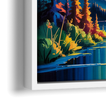 Jasper Starry Sky - Close-Up White Frame Canvas
