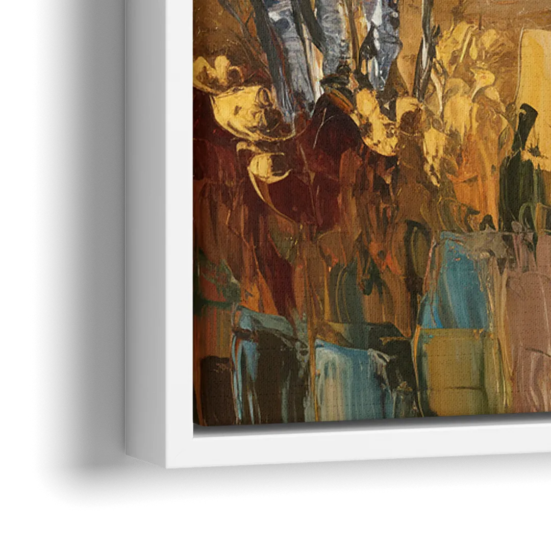 Vail Aspen Forest - Close-Up White Frame Canvas