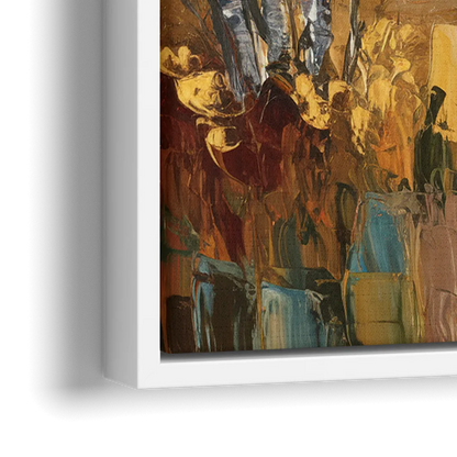 Vail Aspen Forest - Close-Up White Frame Canvas
