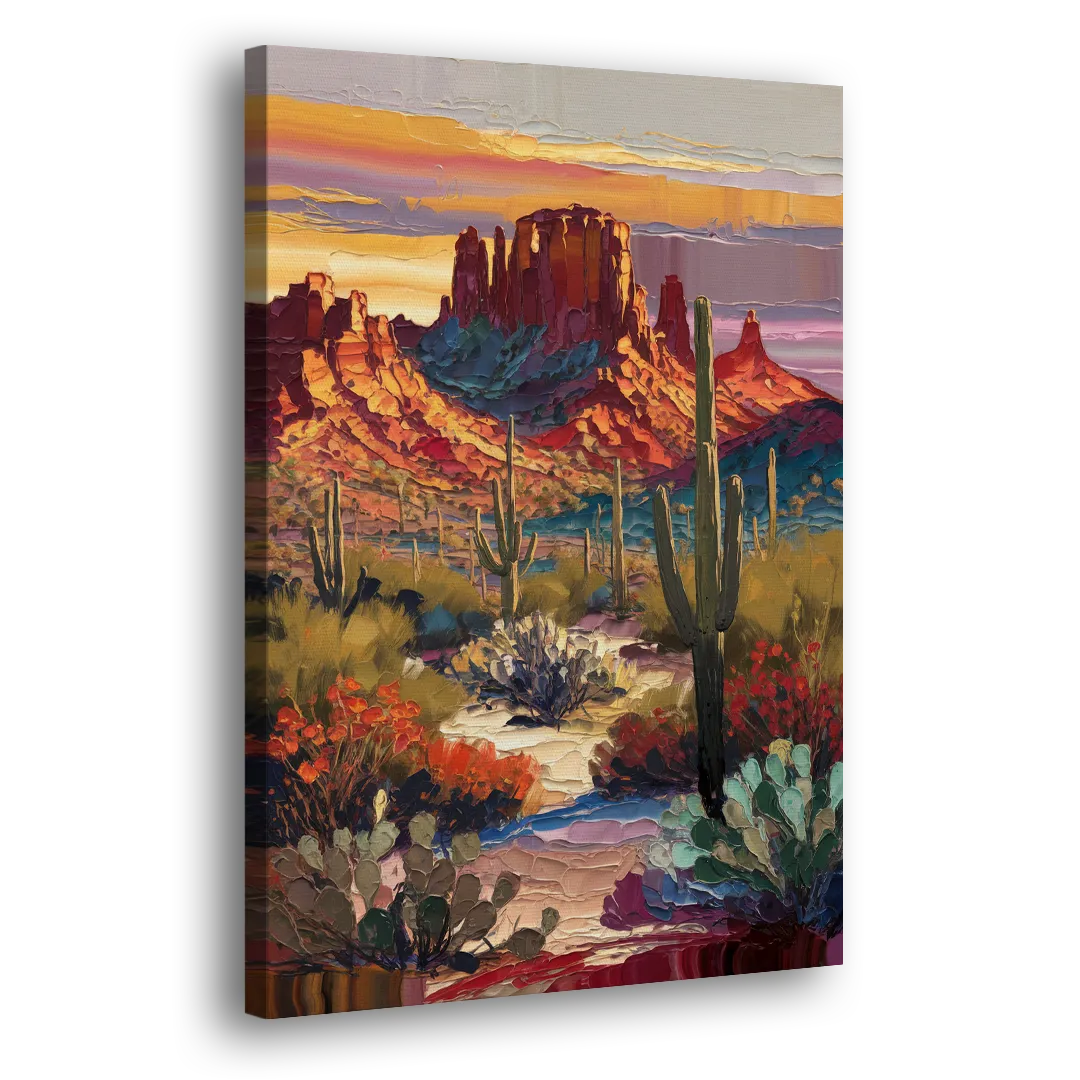 Phoenix Arizona Mountainscape - Canvas Print Art Sides