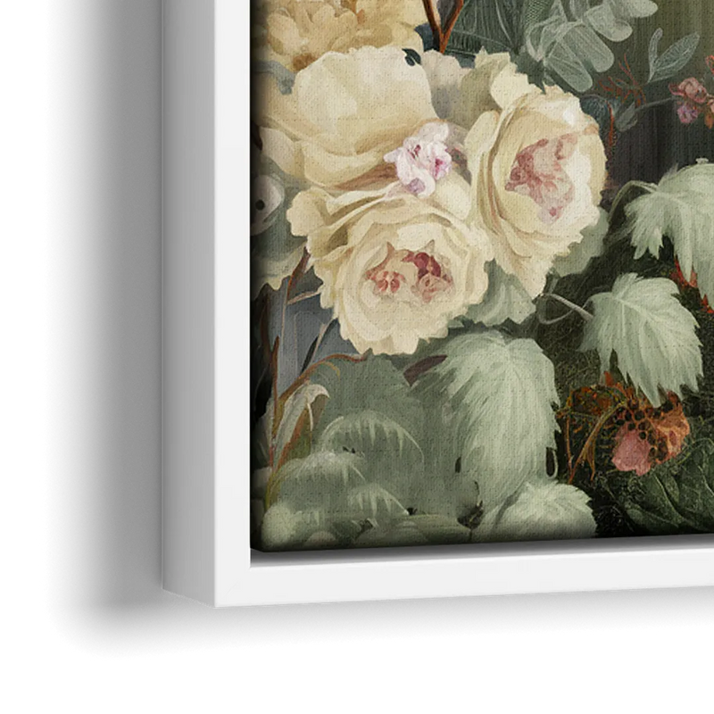 Birmingham Botanical Gardens - Close-Up White Frame Canvas