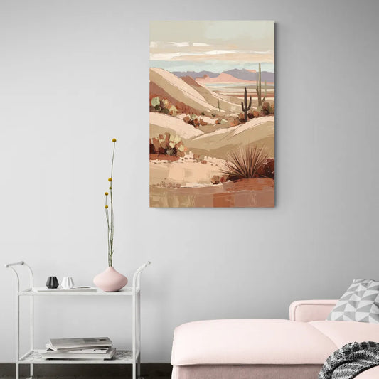 Marfa Desert Landscape - Canvas Wall Art Living Room