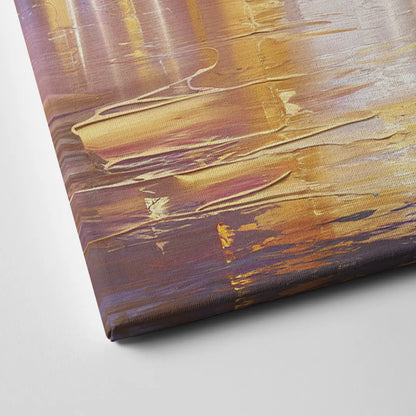 New York City Skyline at Dusk Canvas Close Up